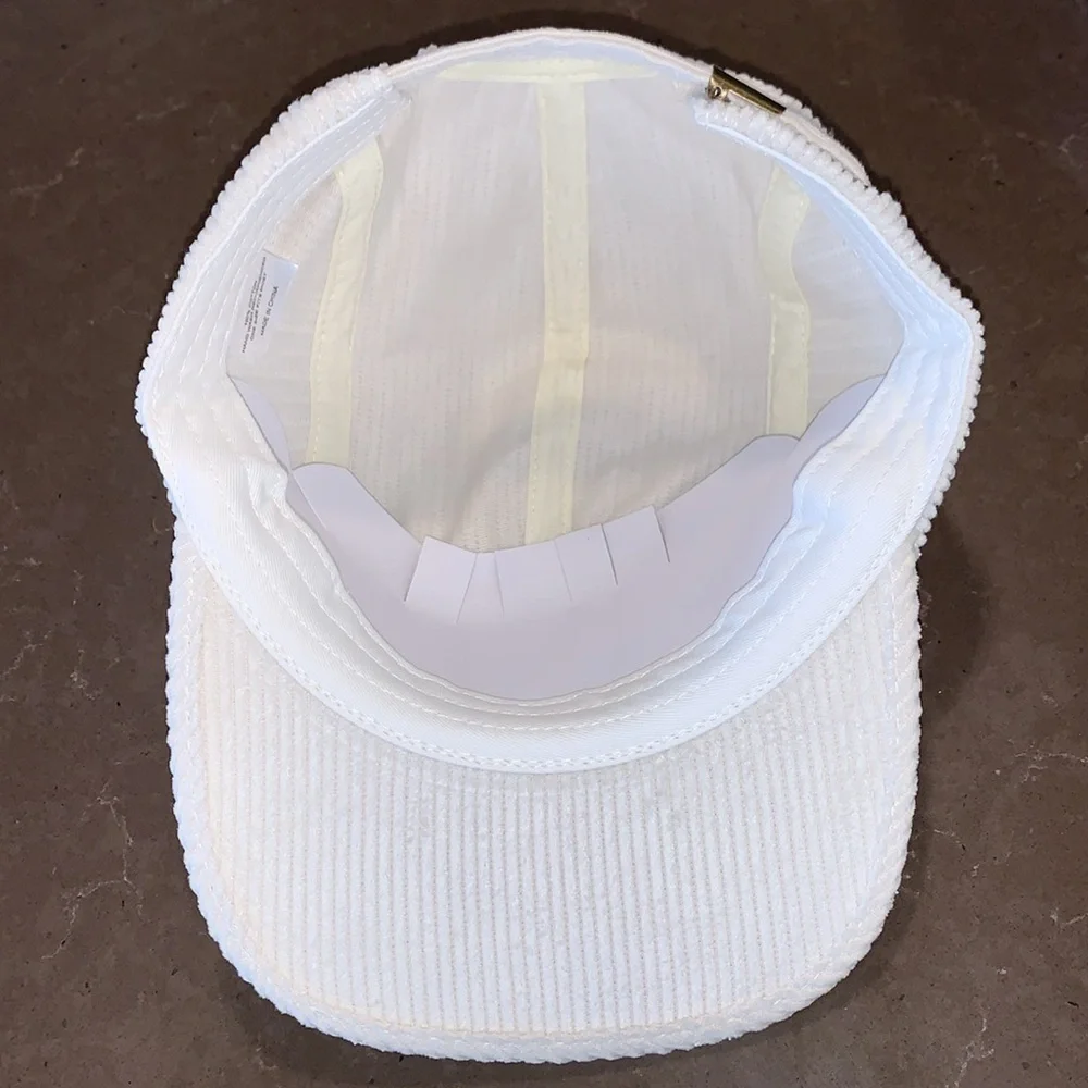 NWOT Olmeca Altos 100% Agave Tequila Cream Corduroy Strapback Baseball Cap